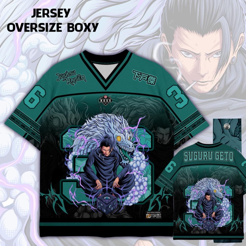 Anime Merchandise Shirt - Anime Jujutsu Kaisen Choso Baskılı Jersey