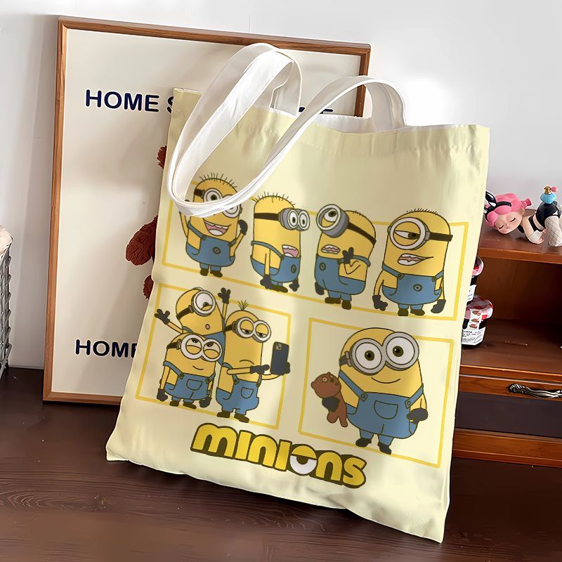 Anime Tote Bag - Minyonlar film animasyon karikatür sevimli kanvas