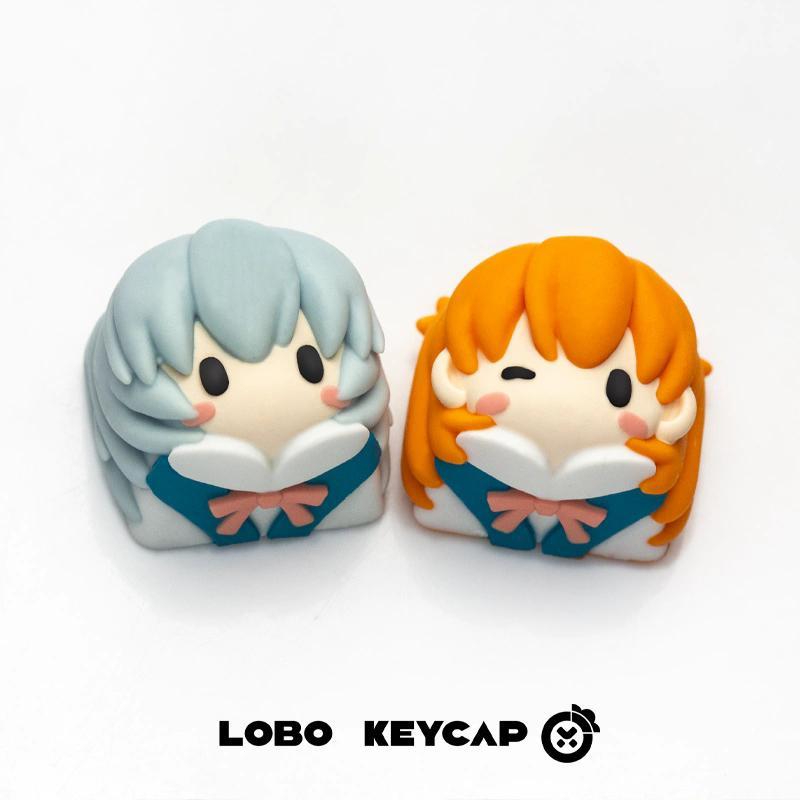 Keycap Artisan Anime - Evangelion klavye tuş Anime Kawaii kız