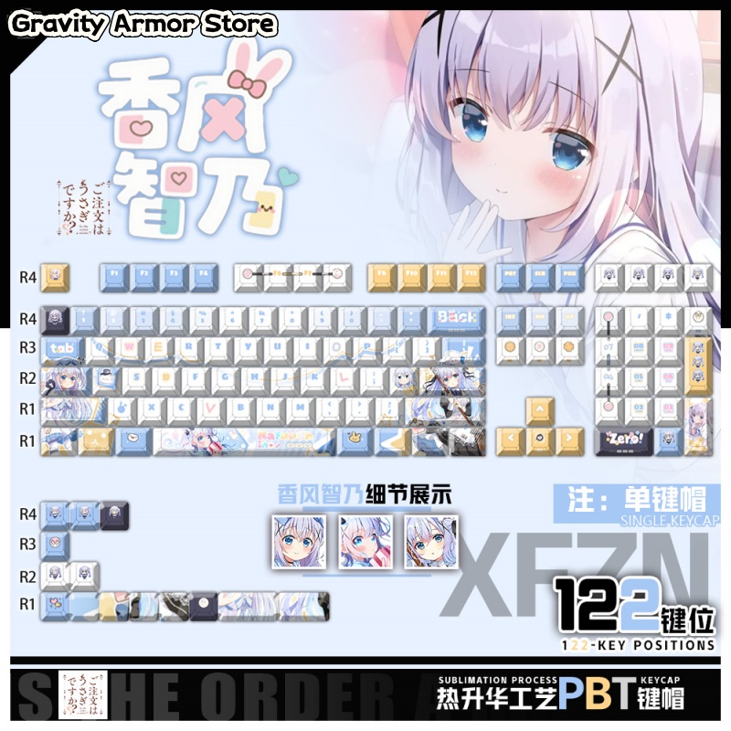 Keycap Artisan Anime - Sipariş Bir Tavşan mı? Kafū Chino