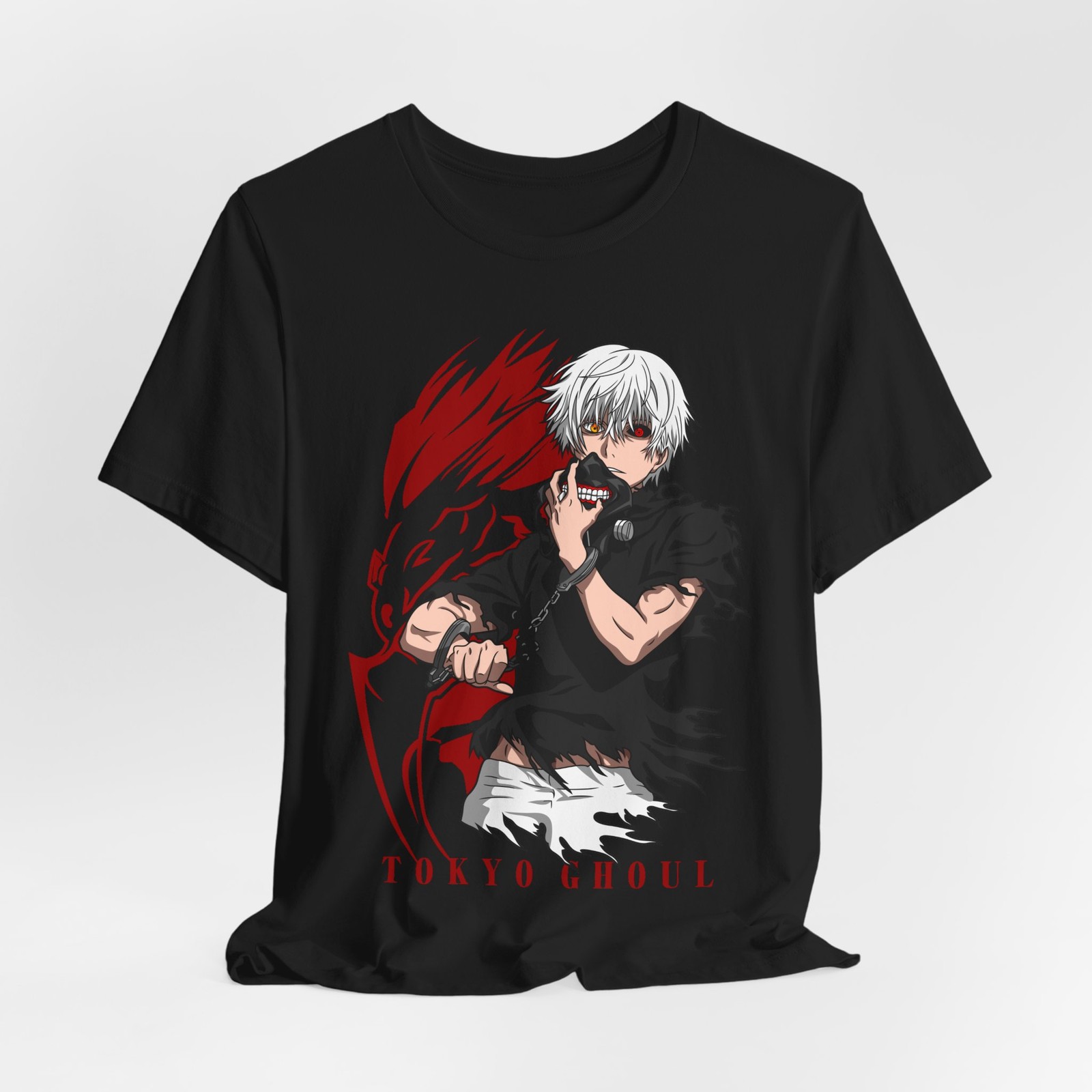 Anime Merchandise Shirt - Tokyo Ghoul Anime Tişörtü, Unisex Kısa