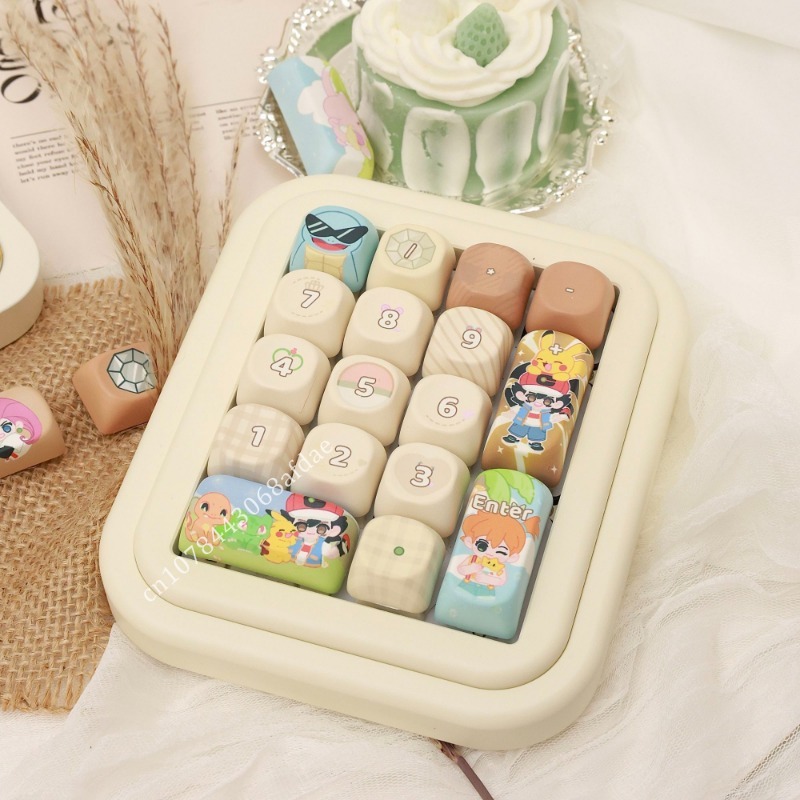 Keycap Artisan Anime - Anime Pokemon Keycaps MOA Yüksekliği 131