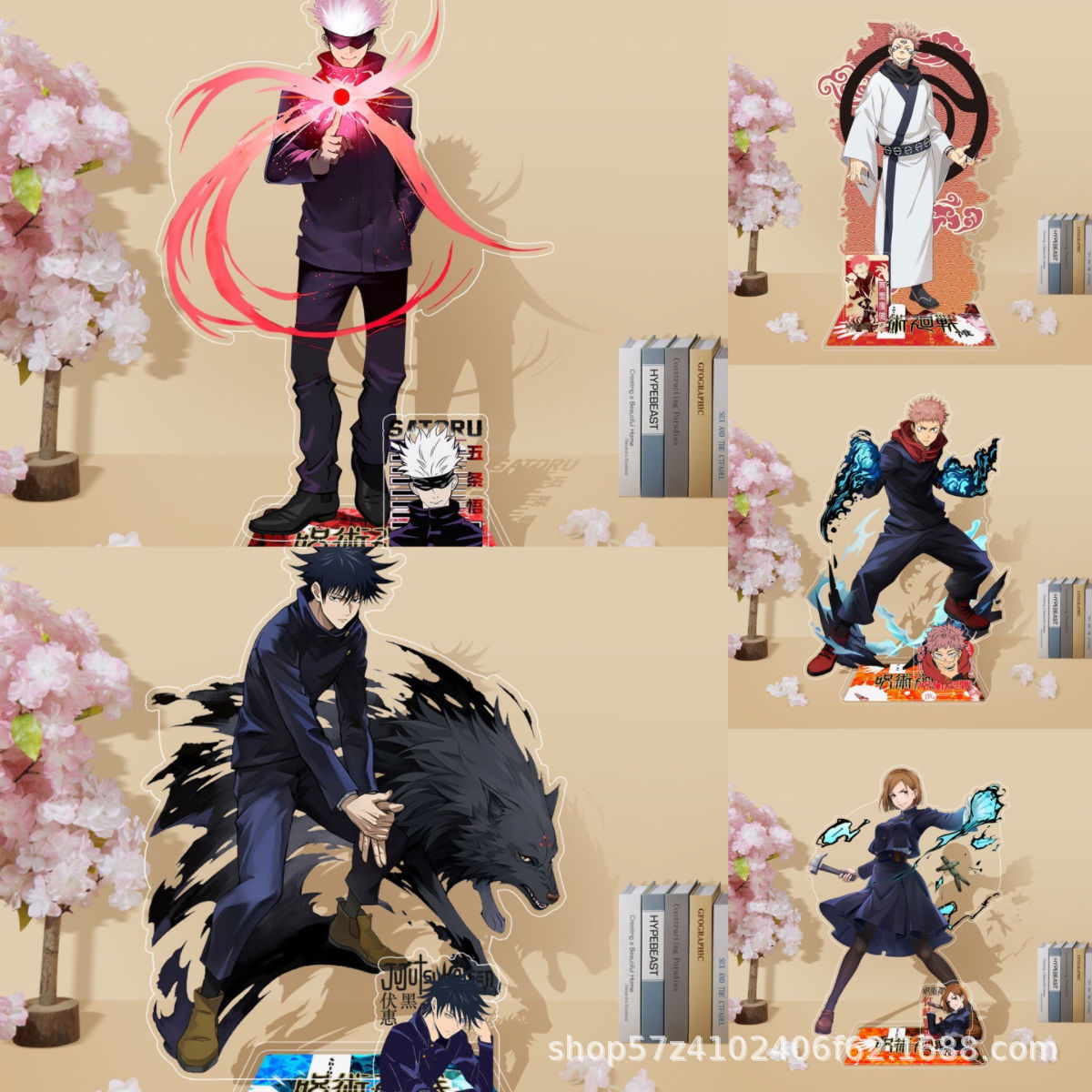 Gojo Anime Merchandise - Anime Jujutsu Kaisen Akrilik Stand Yeni