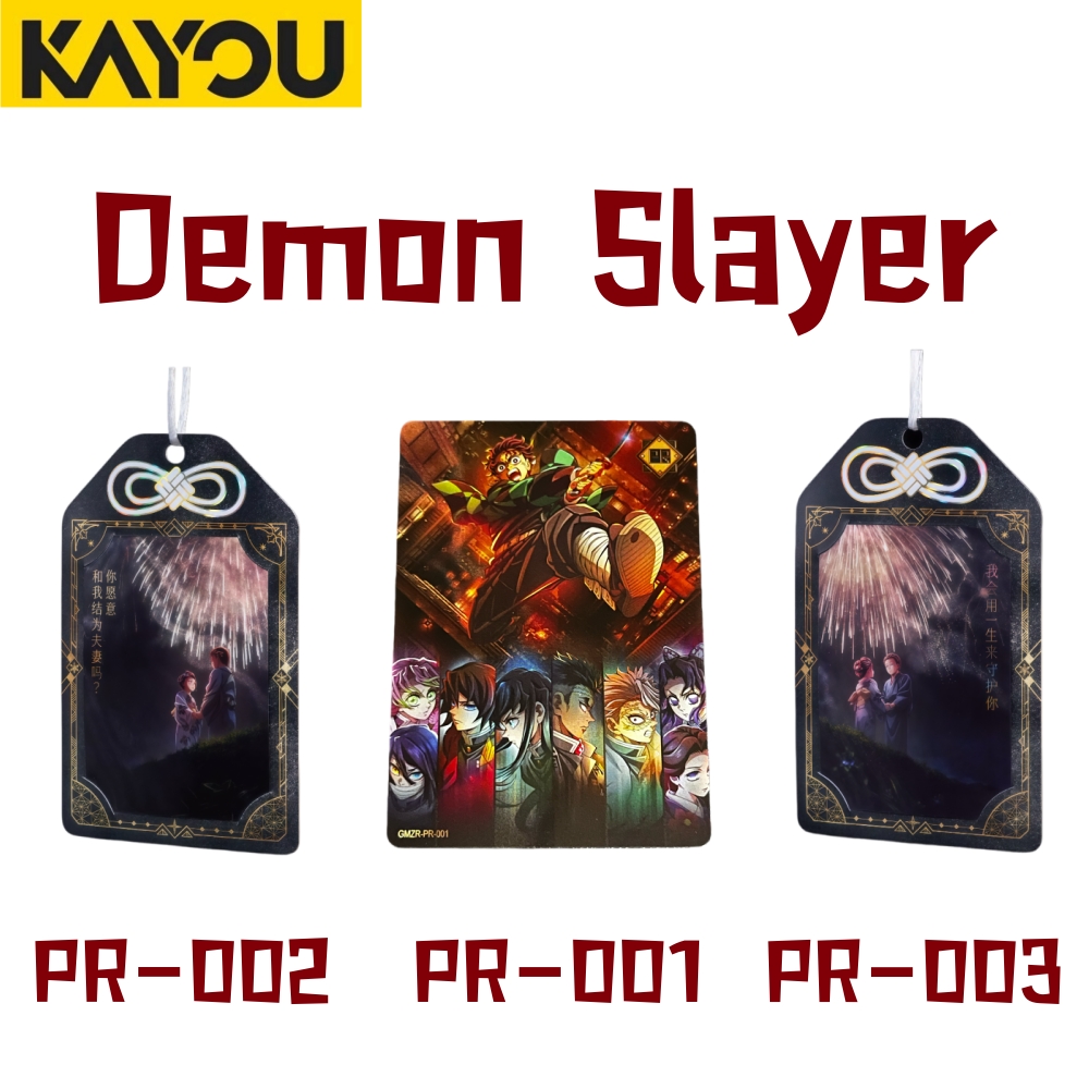 Anime Merchandise For Kids - Kayou Demon Slayer Promosyon Kartları PR001-003