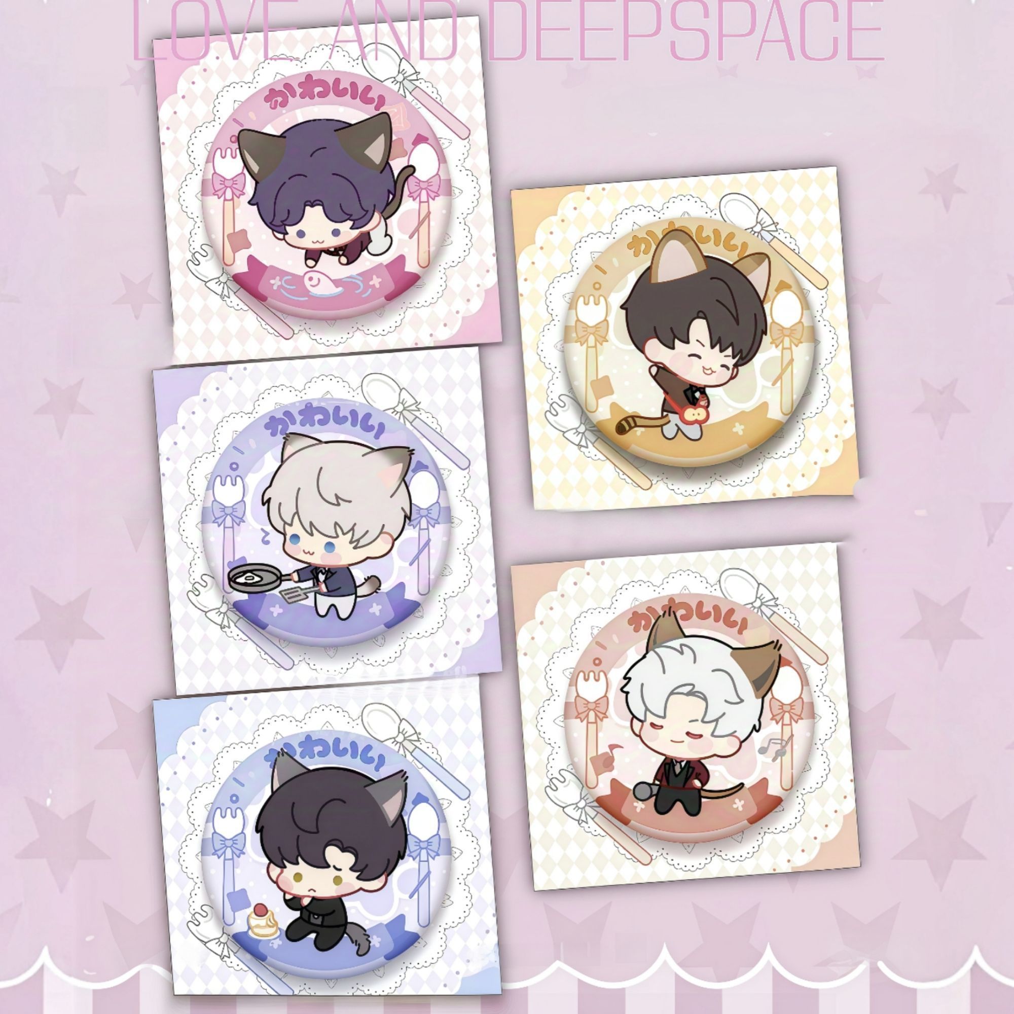 Cute Anime Merchandise - Love and Deep Space anime ürünleri,