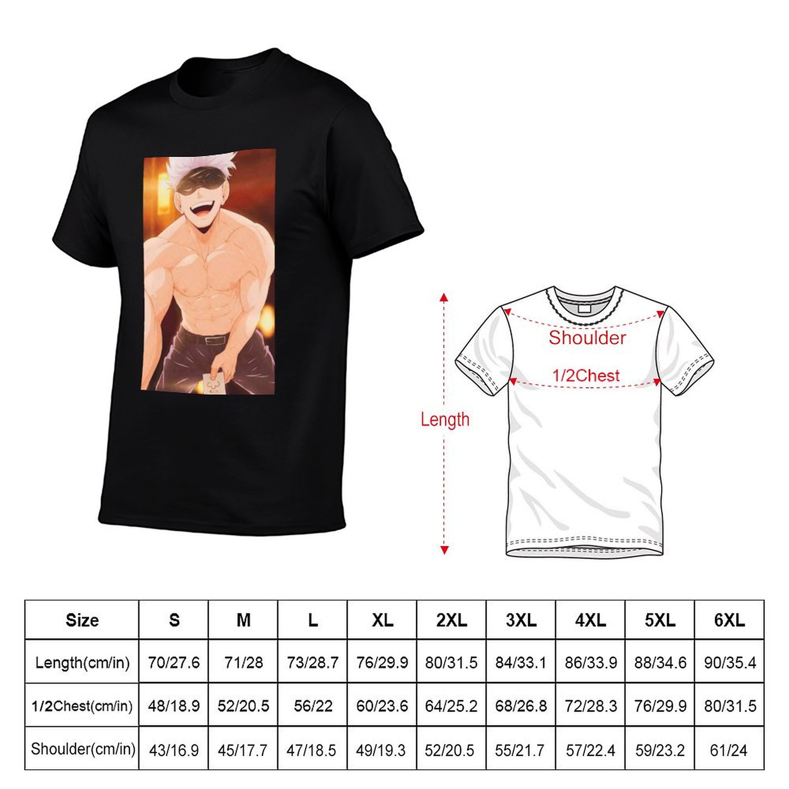 Gojo Satoru Ürünleri Erkekler  - Anime Merchandise Shirt incelemesi ve fiyatı