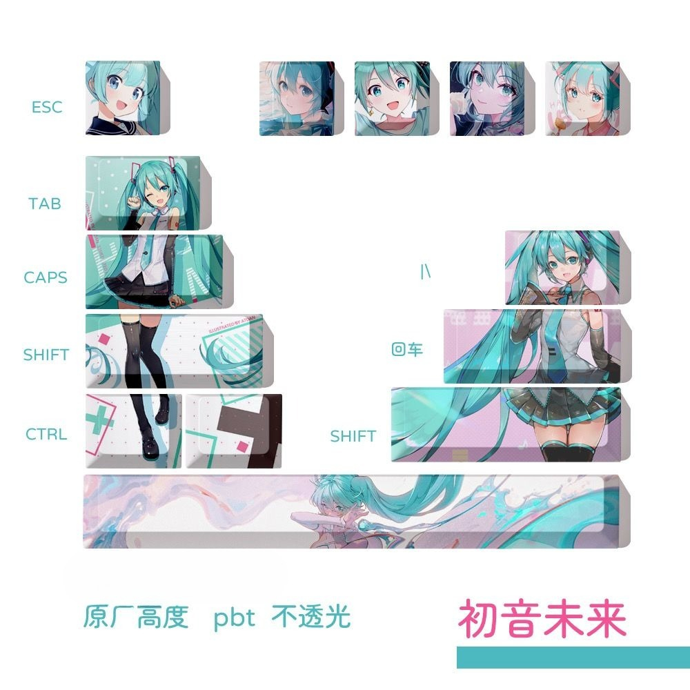 Hatsune Miku Tuş Başlıkları, O - Keycap Artisan Anime incelemesi ve fiyatı