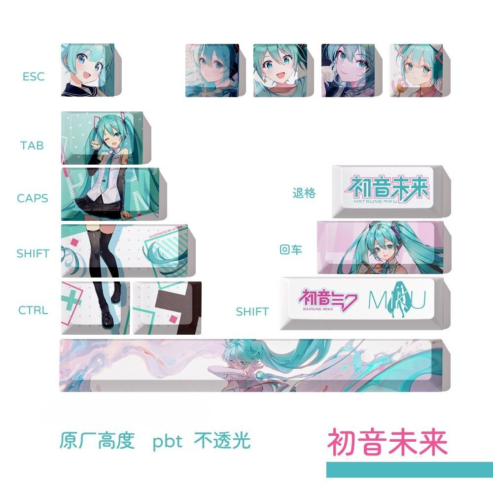 Hatsune Miku Tuş Başlıkları, O - Keycap Artisan Anime incelemesi ve fiyatı