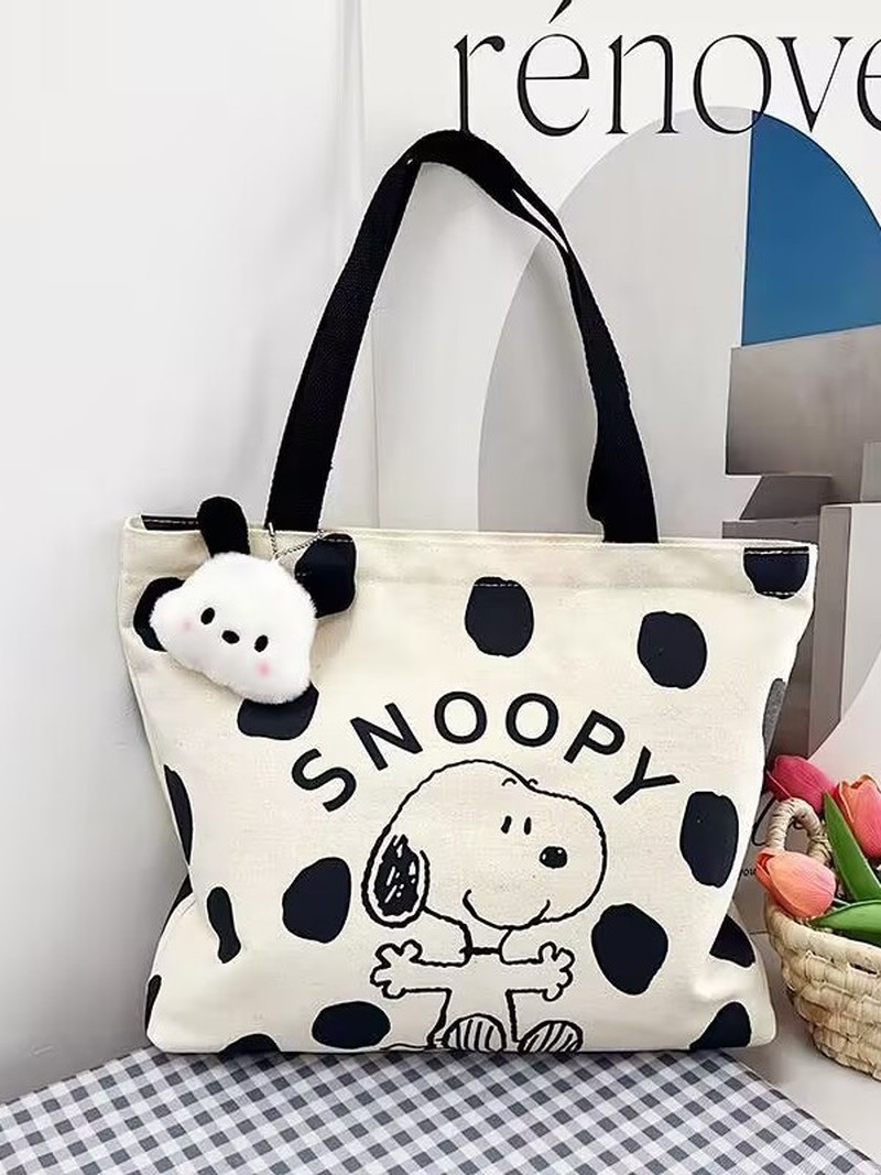 Karikatür Snoopy Kanvas Omuz Ç - Anime Tote Bag incelemesi ve fiyatı