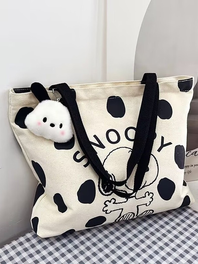 Karikatür Snoopy Kanvas Omuz Ç - Anime Tote Bag incelemesi ve fiyatı