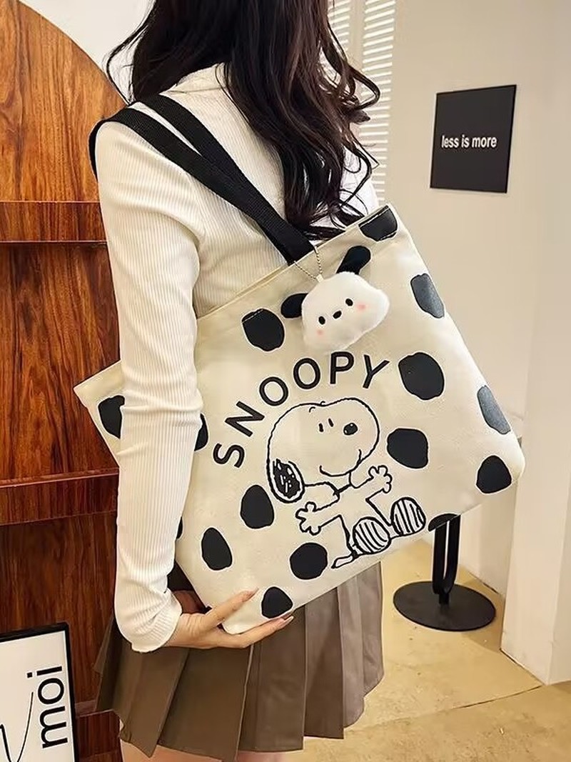 Karikatür Snoopy Kanvas Omuz Ç - Anime Tote Bag incelemesi ve fiyatı