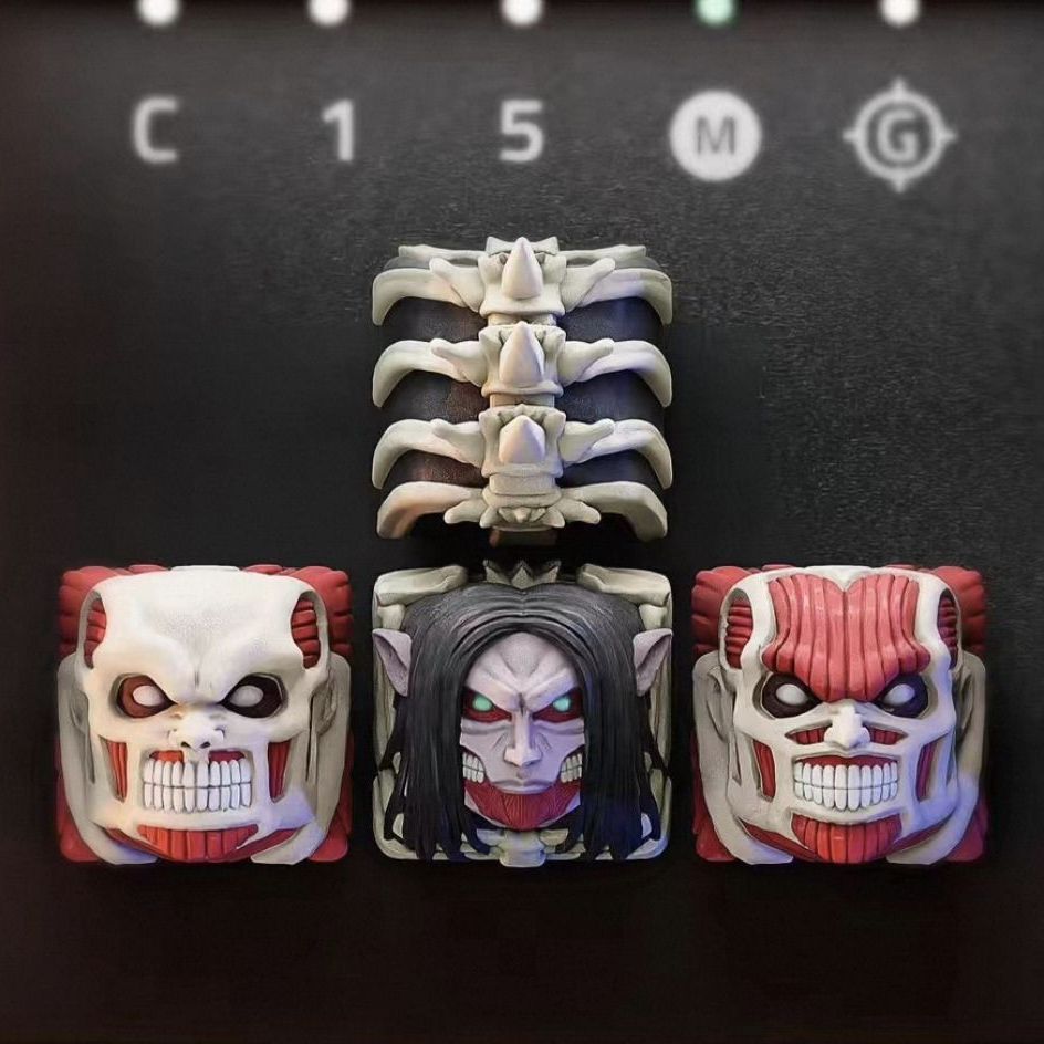 YENİ Attack on Titan Co markal - Keycap Artisan Anime incelemesi ve fiyatı