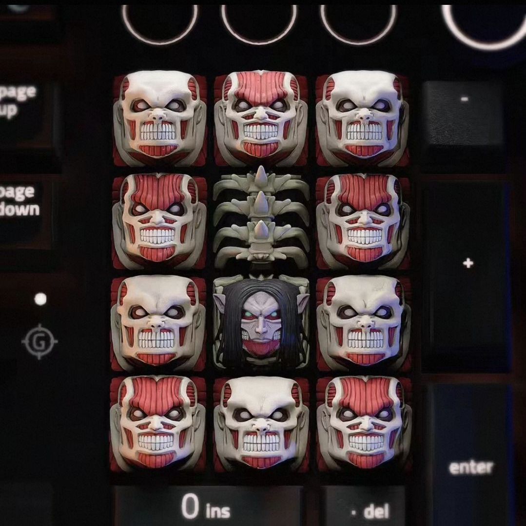 YENİ Attack on Titan Co markal - Keycap Artisan Anime incelemesi ve fiyatı