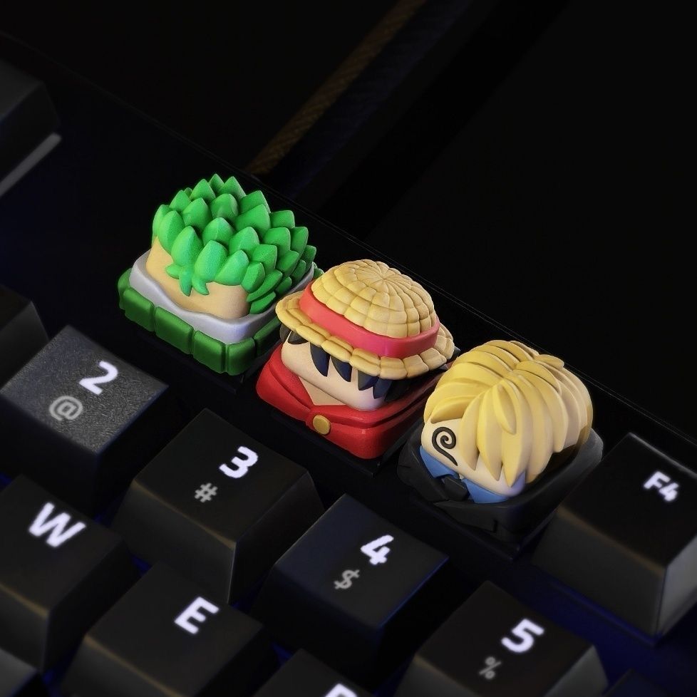 Yeni Kawaii TEK PARÇA Luffy Ke - Keycap Artisan Anime incelemesi ve fiyatı